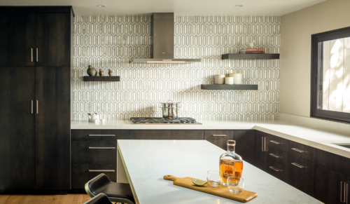 luxe-home-by-douglah-designs-danville-ca-2023-trends-modern-kitchen-with-dark-cabinets-geometric-tiles
